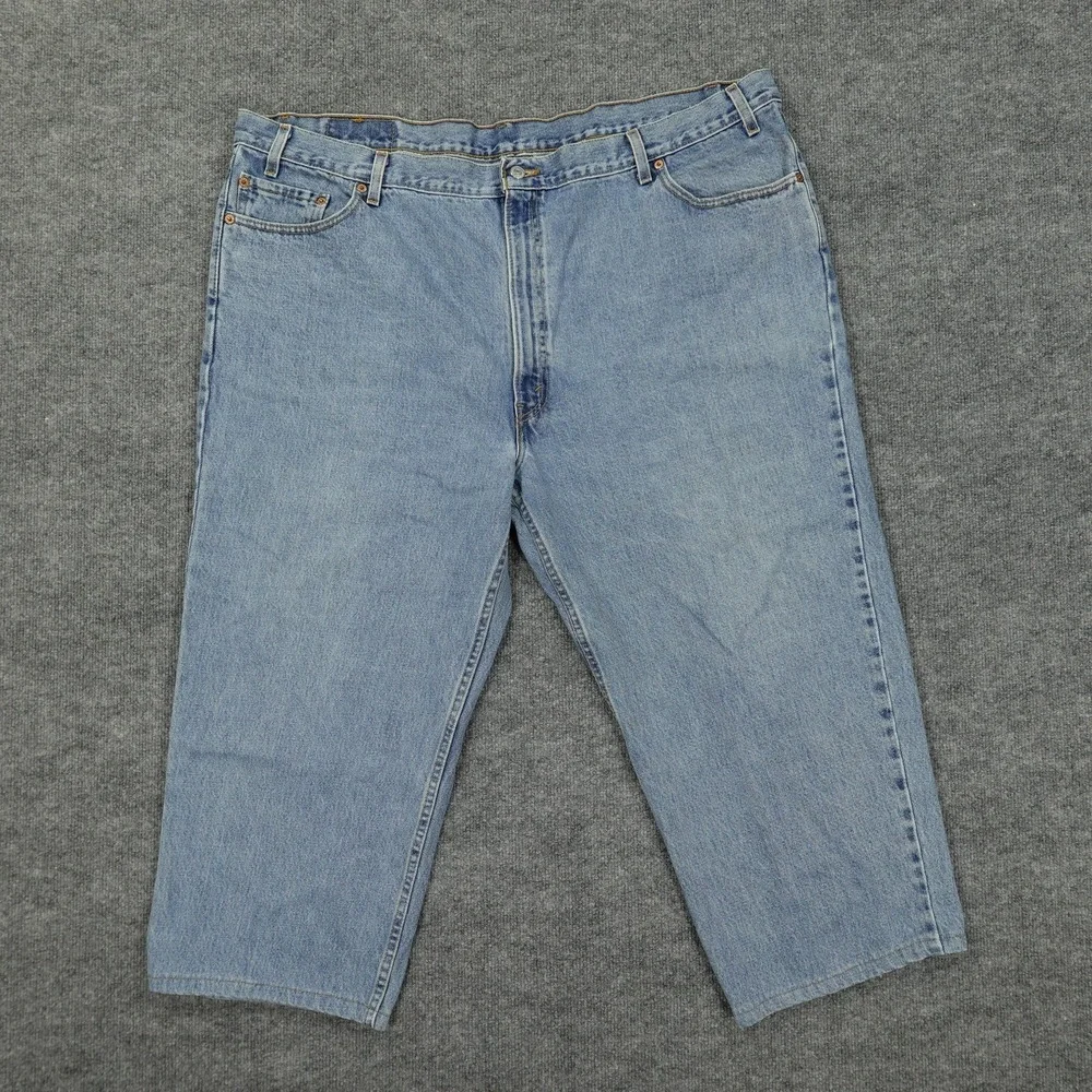 Vintage Levis 550 Jeans Mens 48x25 Blue Light Wash Relaxed Tapered Leg USA‎ Y2K